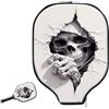 Generic pickleball Covers Skeleton Peeking Through Wall pickleball Paddle Cover | Impermeabile antigraffio Copri paddle pickleball Racchetta Per sport Allenamento L'uso Esterno