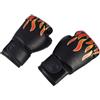 SAFIGLE Guanti da Boxe da Allenamento Adulti, Pugni Kickboxing Neri | PU ed Eva, Imbottitura Morbida e Comoda, Stile Chic e Portatile, Uso Quotidiano