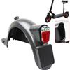 Kivivaka Parafango posteriore per scooter elettrico Ninebot MAX G30D con | Luce freno opzionale, ABS+PC Assembly per evitare spruzzi, design stabile della staffa, per nero e rosso Acces