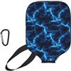 Generic pickleball Racket Case Blue Light-Ning pickleball Paddle Cover | Universale con cerniera pickleball Covers Per L'uso Esterno uomini e donne sport