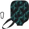 Generic Neoprene Paddle Cover Teal Light-Ning pickleball Paddle Cover | Universale Impermeabile Copri paddle pickleball Racchetta Per uomini e donne Fits Most Rackets Allenamento