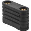 Alipis Accessorio per Tavola Paddle Surf, Inserto a Due Fori in Ottone | Design Integrato, Nero, PP e Lega di Alluminio, Compatibile Vari Modelli di Tavola