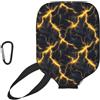 Generic Neoprene Paddle Cover Yellow Light-Ning pickleball Paddle Cover | Universale Impermeabile pickleball Covers Per L'uso Esterno Allenamento Fits Most Rackets