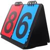Zerodeko Tabellone Segnapunti Ribaltabile per Basket e Pallavolo, Numeri Grandi | Uso da Tavolo o Sospeso, Funzionamento Manuale, Colori ad Alto Contrasto, in PVC per Palestra e Campo