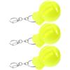 NAMOARLY 3 Pezzi Marcatore da Golf a T Tre Linee, ABS Giallo Leggero | Strumento Portatile per Marcatura Precisa, per Campi e Aree Pratica, Design Lineare, Formato Compatto