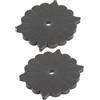 Kichvoe 2 Pezzi Supporto per Montaggio Mosche da Pesca in Schiuma Nero | Accessorio da Banco per Acqua Salata, Semplice da Usare, Stabile, per Fissare Esche