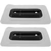 Toddmomy 2 Pezzi Base per Pinna Paddleboard 9 Pollici in PVC | Fissaggio Sicuro, Controllo Migliorato, Leggero, Cambio Rapido della Pinna, per Acque Interne e Allenamento