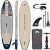 Wellness Point Aqua Marina Stand Up Paddle Magma 340 x 84 cm | Tavola gonfiabile SUP con zaino con chiusura lampo, pompa doppia azione, pagaia Sports III, pinna centrale e corda di sicurezza, ideale per tutti