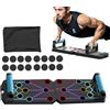 Zqkimzi Tavola da allenamento portatile per flessioni | Attrezzatura multifunzione pieghevole per allenamento muscolare toracico per la casa