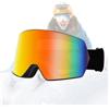 Generic Occhiali da sci da neve con lenti a doppio strato, design antivento | Occhiali da sci/snowboard Adulto Giovani Bambini Ragazzi Ragazze