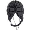 BRIGHTFUFU Casco Protettivo Sportivo Antiurto per Rugby e Baseball, Adulto l Nero | Poliestere, Schiuma e Silicone, Leggero ed Elastico, Vestibilità Sicura per Allenamento e Gioco