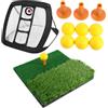 BESTYASH Set Allenamento Golf Rete in Nylon Nera, Portatile Pieghevole | Golfisti, Migliora la Precisione sui Colpi , Struttura Stabile, Uso All'aperto e Amichevole