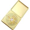 TOPPERFUN Bussola Cinese in Ottone Luo Pan da Orientamento Portatile | Stile Tradizionale Retro, Lettura Divinatoria, Ornamento da Tavolo, Colore Oro, Decorazione Murale