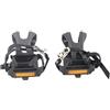 Generic Pedali per bicicletta, 1 paio di pedali in nylon con clip per dita e cinghie, per mountain bike e bici da strada