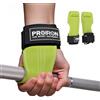 PROIRON Grip Palestra, Grip Straps con Doppio Strato di Pelle Oxford, Strips Palestra con Protezione Del Polso Imbottita da 5 mm e Tappetino Antiscivolo per Sollevamento Pesi Pesanti (coppia)