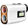 CIGMAN Telemetro Golf/Caccia Da 1200M con Display LCD Telemetri da Golf, con Pendenza,Ricaricabile via USB,Bloccaggio Degli Alberi Bandiera, Funzione magnetica inclusa, Accessori da golf
