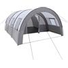 WooDerson Tenda a tunnel, 350 x 480 x 206 cm, per 6 persone, grande tenda di gruppo con tettoia