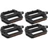 UPKOCH 2 Paia Pedali Bici Antiscivolo in Plastica Nera per Mountain Bike | Striscia Riflettente, Resistenza All'abrasione, Guida Confortevole, Accessori Bici per Uso Ciclismo Quotidiano