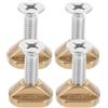 Veemoon 4 Set Viti Alari in Ottone M6 con Dadi a T e Rondelle per Kayak | Set, Connessione Stabile e Rondelle Disperdenti Pressione, per Modifiche e Aggiornamenti su Tavola