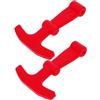 AKOOSY 2 Pezzi Chiusura a T in Silicone Rosso per Box Frigo e Ghiacciaia | Ricambio per Viaggio e Attività All'aperto, Accessorio Minimalista Moderno, Uso su Box Frigo