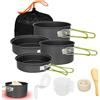 Generic Pentole e Pentole da Campeggio Utensili da Cucina Antiarrampicata Pentole | Tool da cucina per uso esterno per 2-3 persone picnic all'aperto cucina escursionismo e zaino in spalla