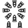 HGENAHGTF Set da 10 pezzi per tenda da campeggio con clip fissa, chiodi, paletti, morsetti per bastone, accessori da campeggio, teloni, tende da sole con fibbia