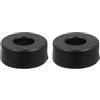 Luxshiny 2 Pezzi Tampone in Gomma Rotondo per Attrezzature Fitness, Nero | Piede di Attrezzature Sportive e Palestra, Antishock e Antiusura, Ricambio in Gomma Nera