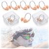 Hundredweat 8 Pezzi Fermagli Nasali da Nuoto, Tappo Naso Piscina,Silicone Spine del Naso,Clip per Naso Anti-Soffocamento,Clip per il Naso per Adulti, Nuoto per il Tempo libero, Allenamento per Sport Acquatici