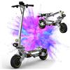 Ruitoo T3 Max Monopattino Elettrico per Adulti, 2 Potenti Motori, Batteria 60V 28.6Ah, Autonomia Massima 75-85KM, Pneumatici All Terrain 10.5 Pollici, 3 Modalità di Velocità, Schermo Intelligente