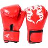 OKUMEYR Guanti da Boxe in PU per Allenamento, Design Rinforzato per Ragazzi | Leggeri e Aderenti, per Sparring e Allenamento, Colore Rosso, Protezione Mirata Contro gli Urti