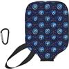 Generic Neoprene Paddle Cover Evil Eye (2) pickleball Paddle Cover | Universale Impermeabile Custodia per racchetta da pickleball Per uomini e donne L'uso Esterno sport