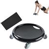 KeyoGoS Ab Roller Wheel, ruota addominale multifunzionale da donna con tappetino, rotazione a 360° per bruciare i grassi corporei, controllo della pancia e allenamento in palestra a casa (nero)