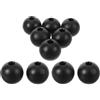 BESPORTBLE 10 Pezzi Fermacavo Sfera in Nylon Nero per Macchine da Vogatore | Raccordo per Fune, Accessorio Leggero per Cavi da Palestra, Compatibile Sistemi a Puleggia