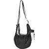 DEARMAMY Borsa Basket a Rete Portatile per Pallone, Nero, Tracolla | Maglia Fine, Trasporto a Spalla, per Stadi e Palestre, Uso Pratico, Colore Nero