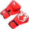 Didiseaon Guanti da Boxe in PU Traspiranti, Comodi, per Adolescenti | Vestibilità Aderente, Riduce Rischio di Infortuni, Colore Rosso, Adatti All'allenamento e Sparring