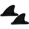 Generico 2 Set Pinna Stabilizzatrice per Sup e Surfboard, Grande, Nera | Pinna a Coda a Innesto, Plastico, Staccabile, Installazione Rapida, per Tavola da Surf e Paddle Board