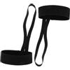 MUSISALY Bracciali da arbitro di calcio, in fascia elastica, accessori sportivi versatili, confezione da 2 pezzi, misura regolabile, colore nero, per ufficiali di partite di calcio