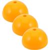 NAMOARLY 3 Pezzi Base per Palo Allenamento Calcio e Asta Agilità, Plastica Gialla, Alta visibilità, Montaggio Rapido, Supporto Stabile per Allenamento Sportivo All'aperto, per Basket