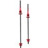 SHINEOFI Leve Sgancio Rapido Bici in Lega Titanio, Set Anteriore Posteriore Rosso | Fibra di Carbonio e Lega di Alluminio, Portatile e Pratico, per Bici Strada e Uscite Outdoor