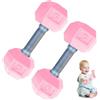 Pesoncarl 2 manubri per neonati mini 1, 8x4, 7 in silicone set per sollevamento pesi a mano per esercizi di fitness giocattoli sportivi per bambini piccoli ideali (stile 1), manubri