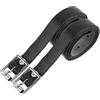 Luxshiny Cinturino per Speroni a Gambo Lungo Acciaio Inox con PU | Stivali da Cowboy, Uso Addestramento Equestre, Design Leggero e Portatile, Colore Nero