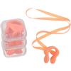 FOYTOKI 4 Pezzi Clip per Naso da Nuoto Cordino Tappanaso in Lattice Tenuta Ermetica Anti-smarrimento per Adulti per Nuoto