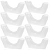 USHOBE 20 Pezzi Protezione Notturna per Portacanne in Silicone Bianco | Supporto e Protezione per Canne da Pesca, Visibilità al Buio, Accessori per Rastrelliera, Silicone Bianco