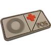 2AFTER1 Gruppo Sanguigno PVC Gomma 3D Hook&Loop Toppa Patch Morale Softair Combat Tactical Militare
