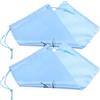 DEARMAMY Borsa Portascarpe da Ballo per Scarpe Danza e Balletto, Satin Blu | Capacità Ampia, Design Spazioso e Ordinato, Facile da Portare, per Allenamento e Gara