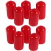 CORHAD 10 Pezzi Cappuccio Protezione Valvola Sub 8/3, PVC Rosso | Copertura per Filettatura 8/3, Montaggio Rapido, Tenuta Aderente, per Immersioni Tecniche e Uso Subacqueo