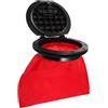 Homoyoyo Coperchio Boccaporto Rotondo Nero ABS da 8 Pollici per Kayak | Chiusura Ermetica Completamente Sigillata, Facile da Installare, per Uso Marino e Yacht, Borsa Rossa