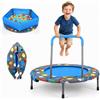 Lubirayi Tappeto elastico 3 in 1 per bambini con piscina di palline (100 palline | Manico rimovibile, copertura di sicurezza, pieghevole, tessuto Oxford rinforzato, portata fino a 150 kg