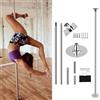 Generic Bastone da ballo per uso domestico e professionale, palo spogliarellista in acciaio montato a soffitto per fitness, palestra, feste e bar, altezza regolabile, design robusto