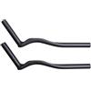 Generico Manubrio Rest in Fibra di Carbonio, Barre Aero TT Clip-on | Parti per bici da strada, triathlon e cronometro, 22,2 mm, opaco, ca. 140 g